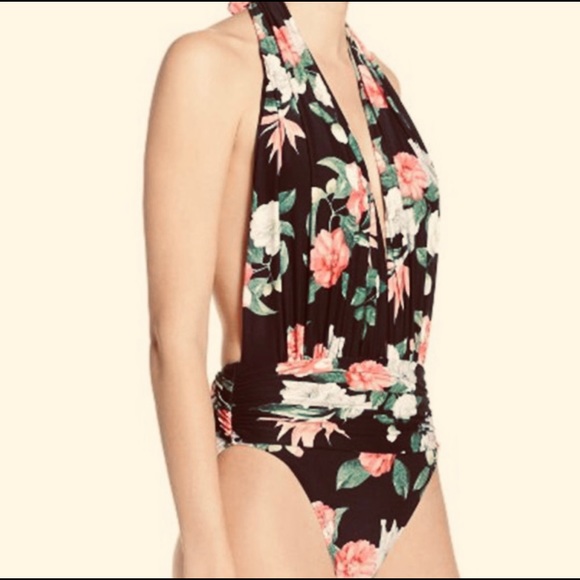 Vince Camuto Multi Color Floral Bathing Suit. - Picture 6 of 16
